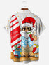 Men's Christmas Funny Graphic Short Sleeve Hawaiian Shirt